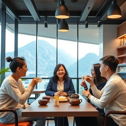 深圳南山现代茶咖朋友聚会