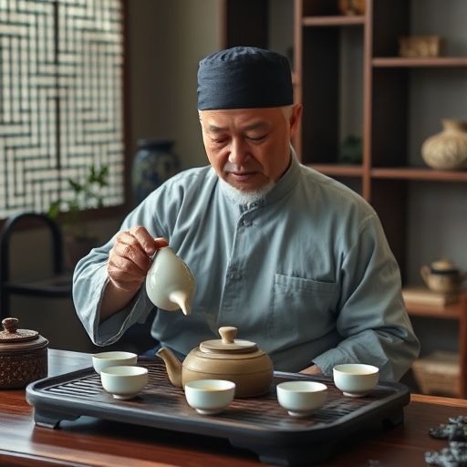 工夫茶冲泡场景