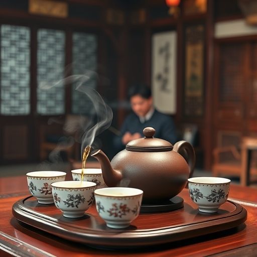 茶艺师冲泡茶叶