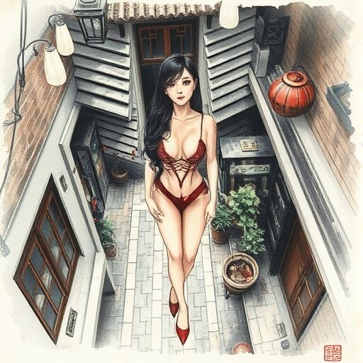 老城区茶室巷子里的悠然氛围