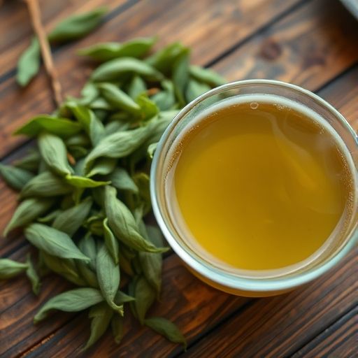 新茶嫩茶的特写