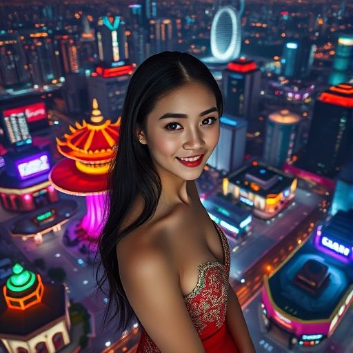 广州七凤楼夜场外景夜色氛围