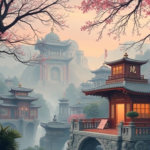 茶室外的竹林美景