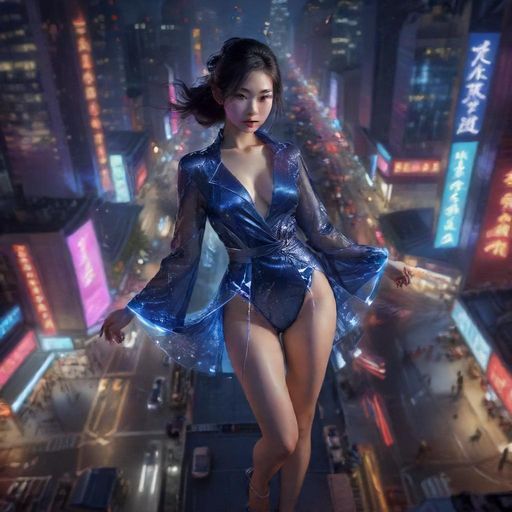 在都市夜景中寻找可靠信息的场景