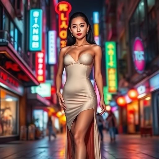 天河夜生活街头夜景