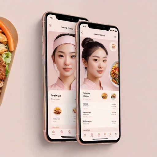 展示不同外卖点茶App界面的手机屏幕
