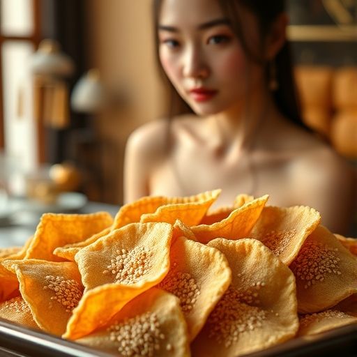 茶点芝麻酥的诱人呈现