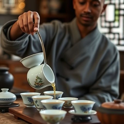 茶艺师冲泡茶叶