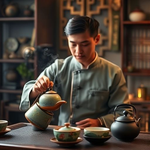 茶艺师泡茶