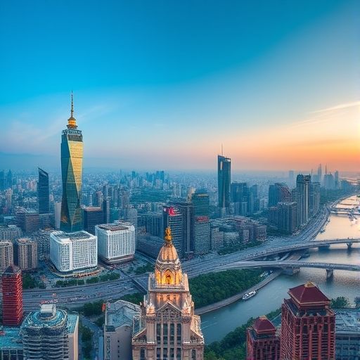 广州塔视角下的城市
