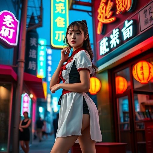 福田喝茶会所的迷人夜景