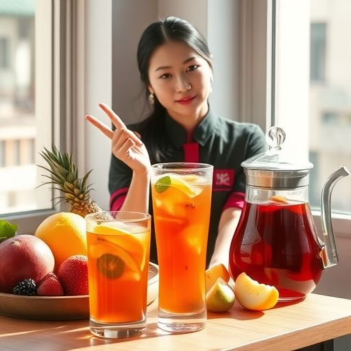 嫩茶冷泡茶与水果搭配