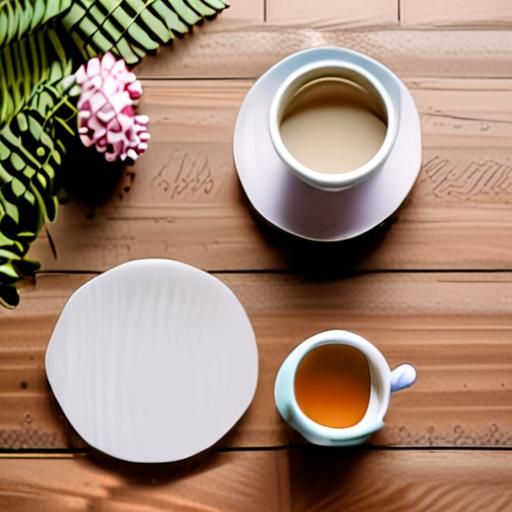 精致茶具与清茶的优雅搭配