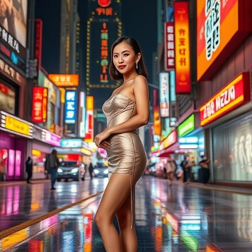 深圳夜生活街头夜景氛围