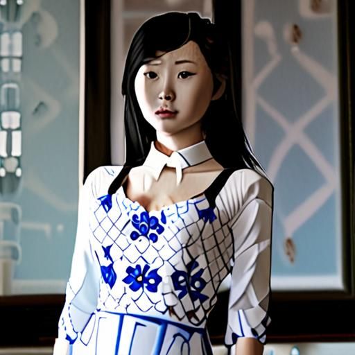 工匠绘制葵花纹样