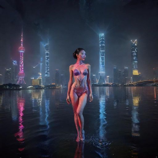 珠江夜景灯光璀璨