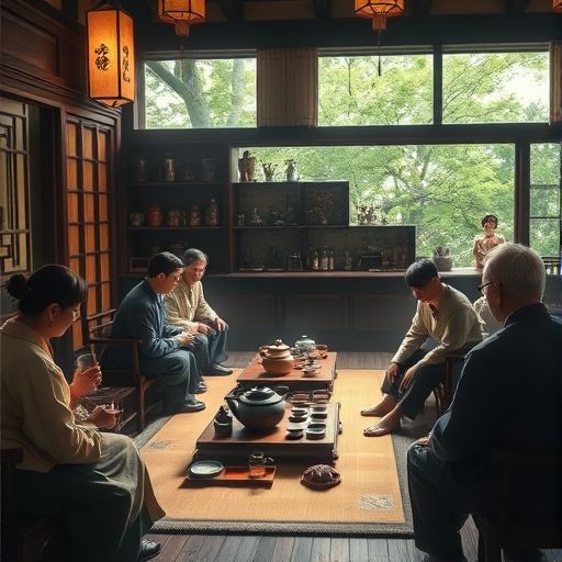 广佛茶肆品茶场景