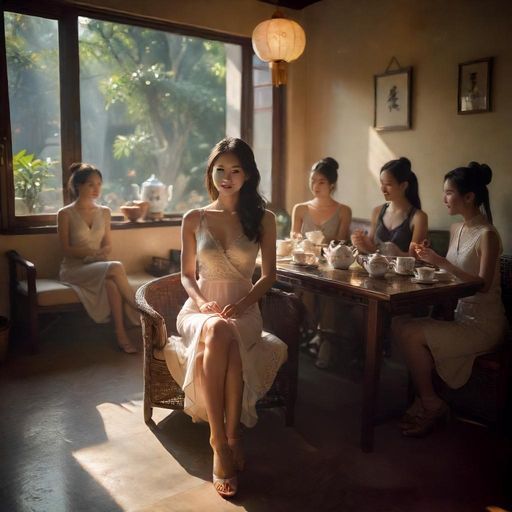 茶会上的欢笑时光