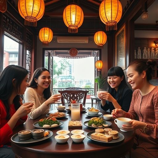 广州茶肆朋友聚会