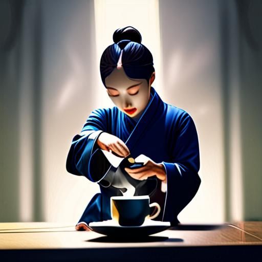 茶艺师的优雅动作