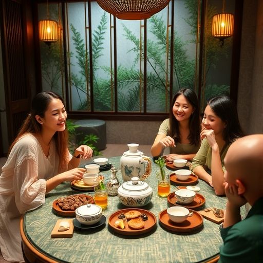 广州高端品茶工作室朋友聚会