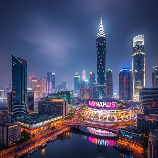 广州夜景展现商务活力