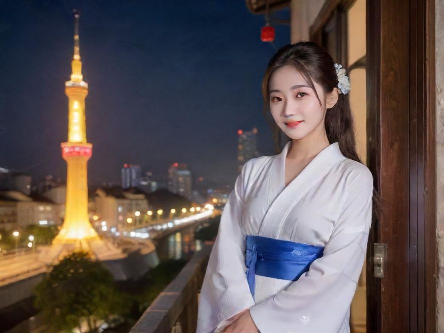 高端夜场会所夜景