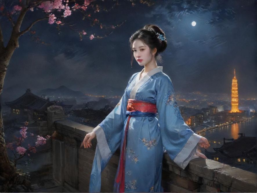 广州夜色中的繁华与活力