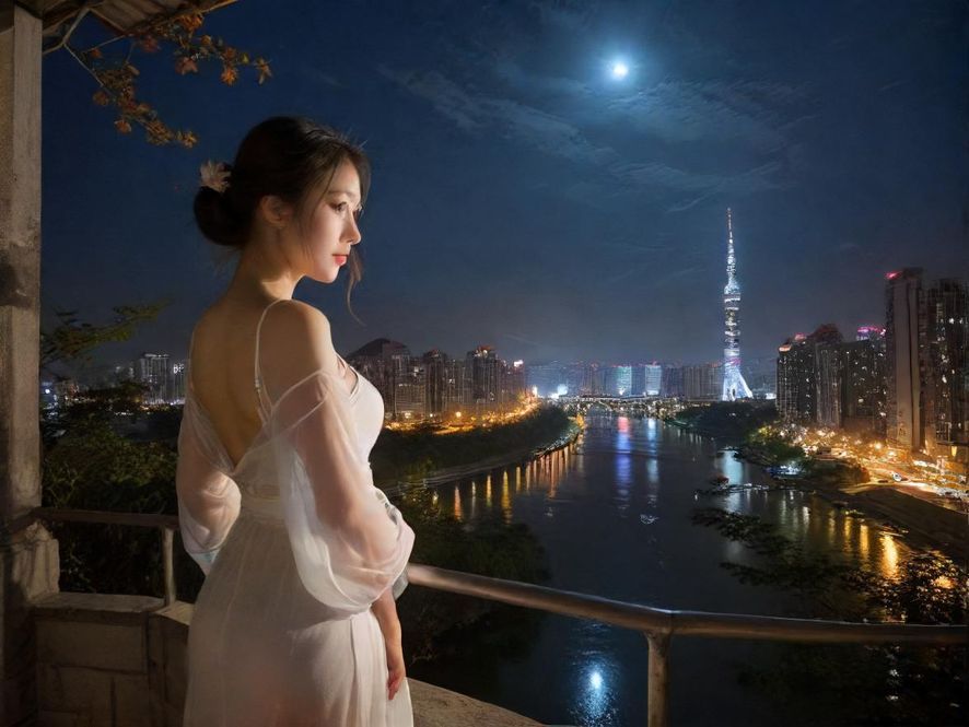 深圳罗湖夜色街景