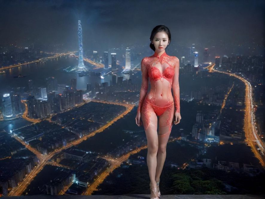 广州体育西夜景