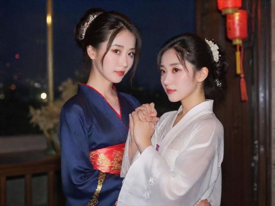 广州一家豪华现代的会所入口,夜晚灯光璀璨,引人遐想。