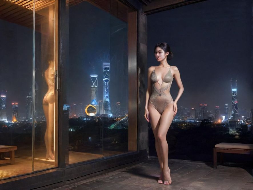 合肥新茶桑拿会所夜景外观