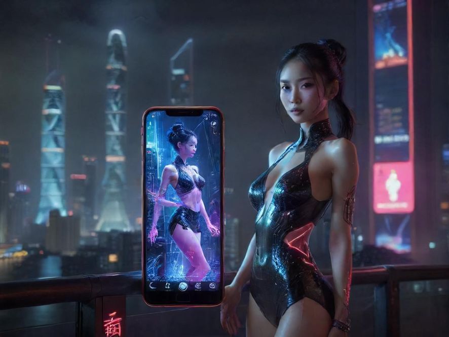 广州夜幕下的手机屏幕显示着活跃的QQ群聊天界面,信息流闪烁,仿佛一个数字化的秘密情报站。