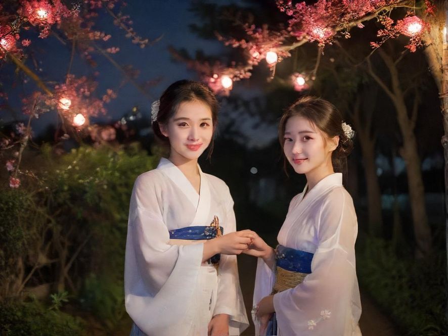 广州夜幕下的娱乐场所入口