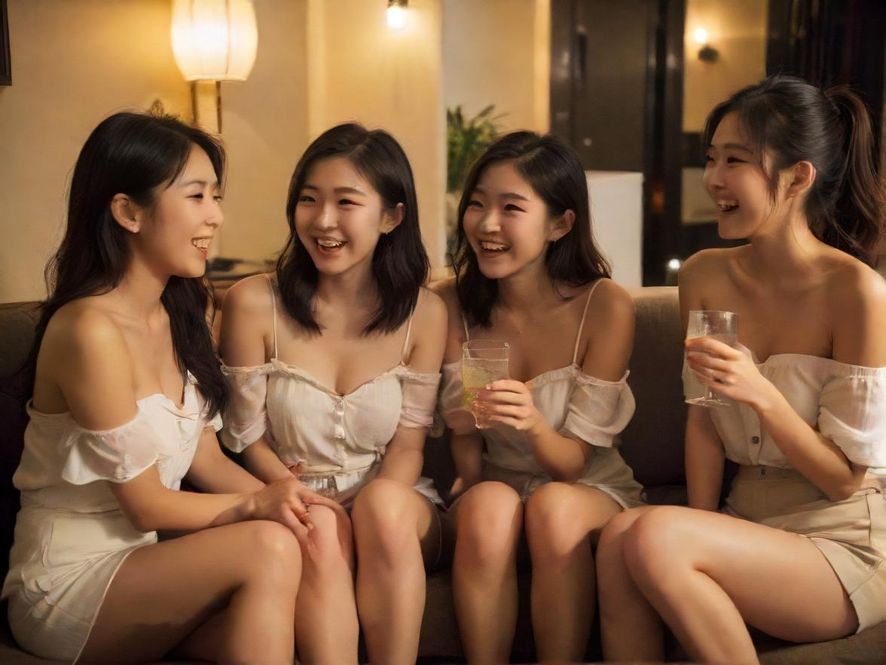 朋友们在咖啡馆里轻松交流,享受美好时光