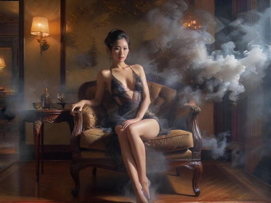 会所包间香薰缭绕