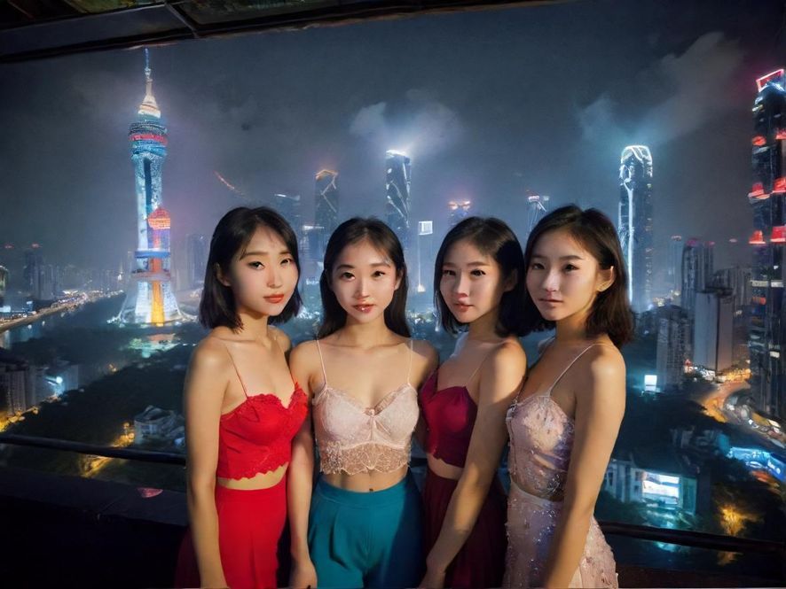 广东繁华都市夜景,流光溢彩,充满无限可能,等待你去探索。