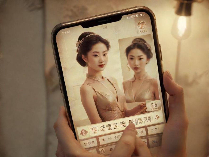 手机屏幕上显示信息检索界面