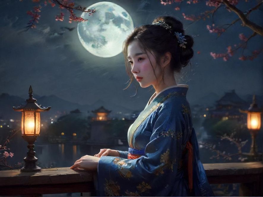 广州天河繁华夜景