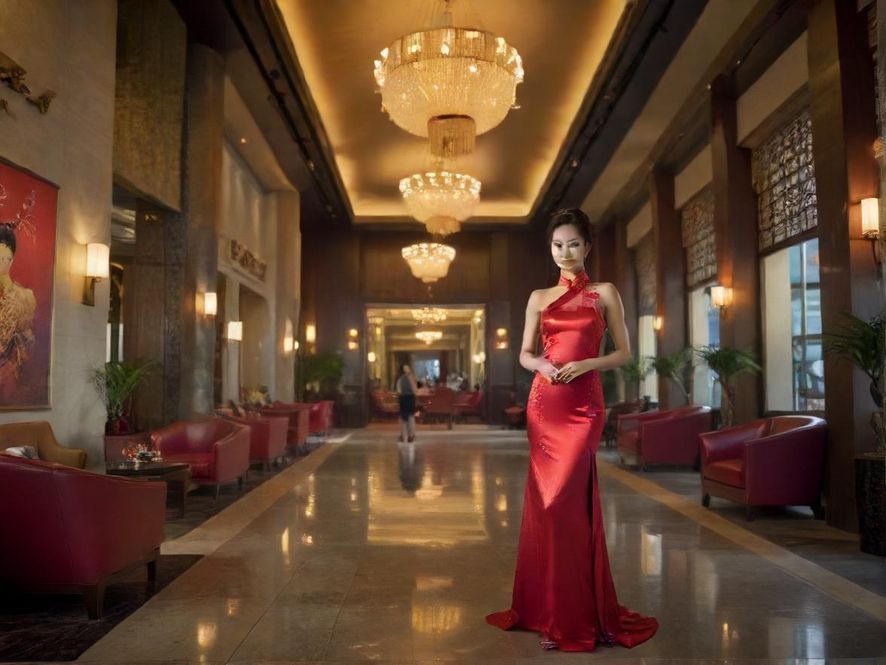 现代休闲会所内部