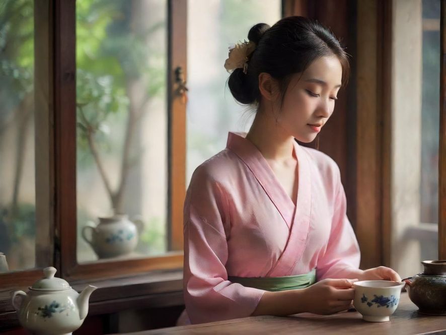 广州喝茶工作室茶艺师表演场景