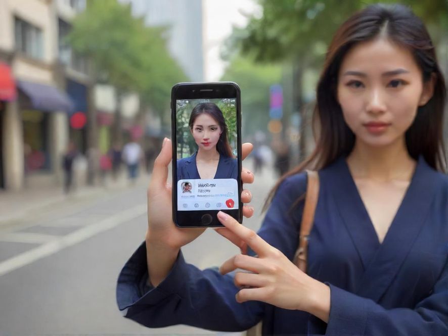 一只手点击手机屏幕上验证按钮的图片