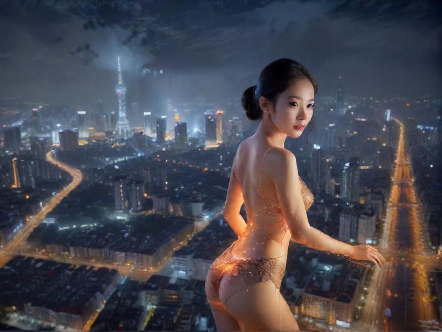 佛山市区璀璨夜景