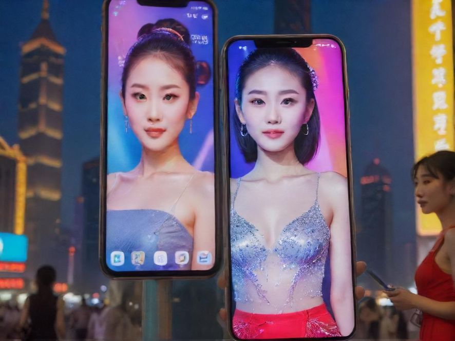 手机屏幕上显示着广州蒲友网桑拿论坛的界面,背景是模糊的广州夜景或休闲场所。