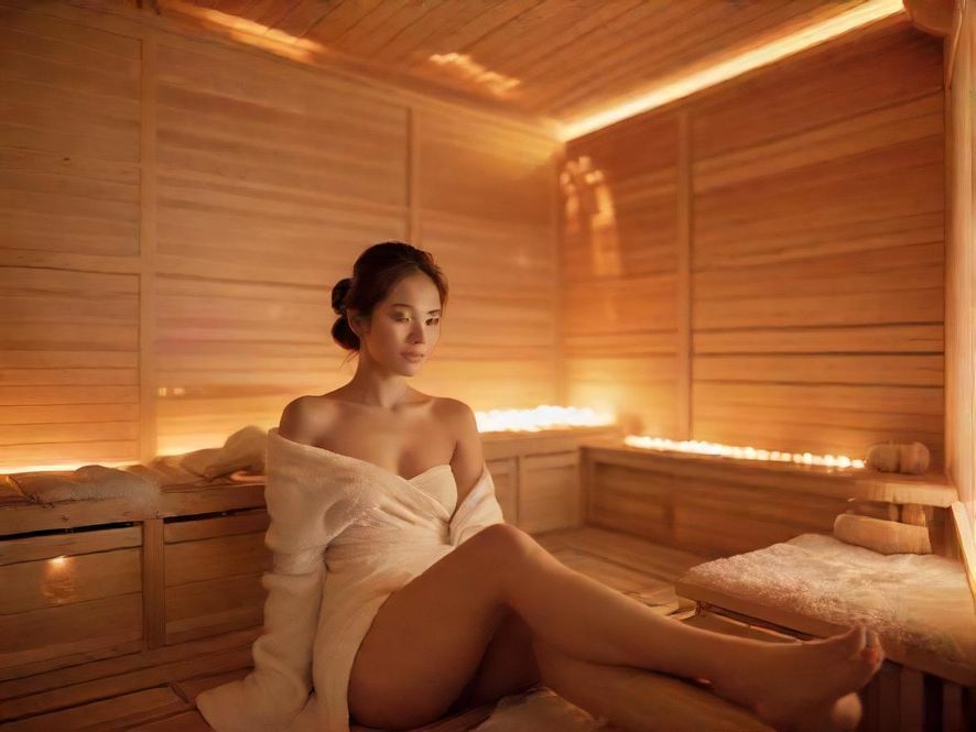 深圳蒲犬马之家桑拿室舒适休息区实景图