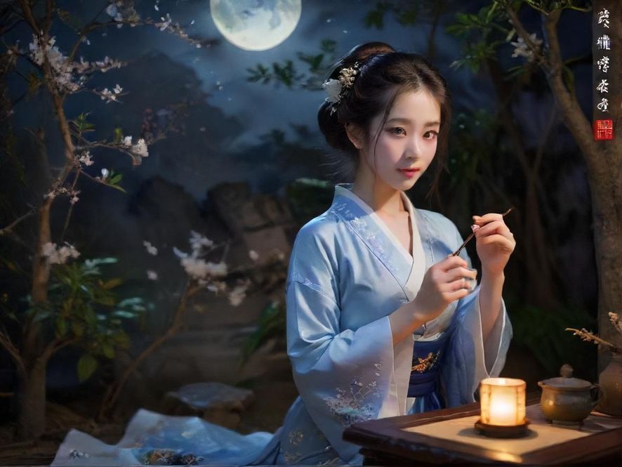 广州品茶会所夜景氛围