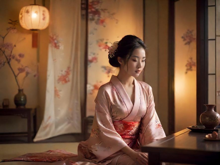 一处布置温馨、灯光柔和的私密休闲空间