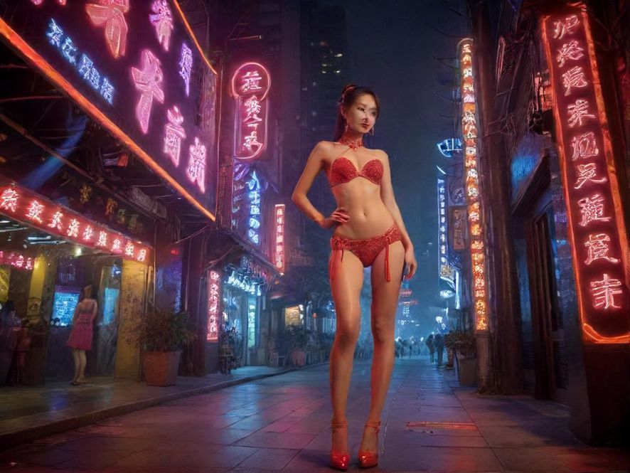 深圳休闲娱乐场所门头夜景