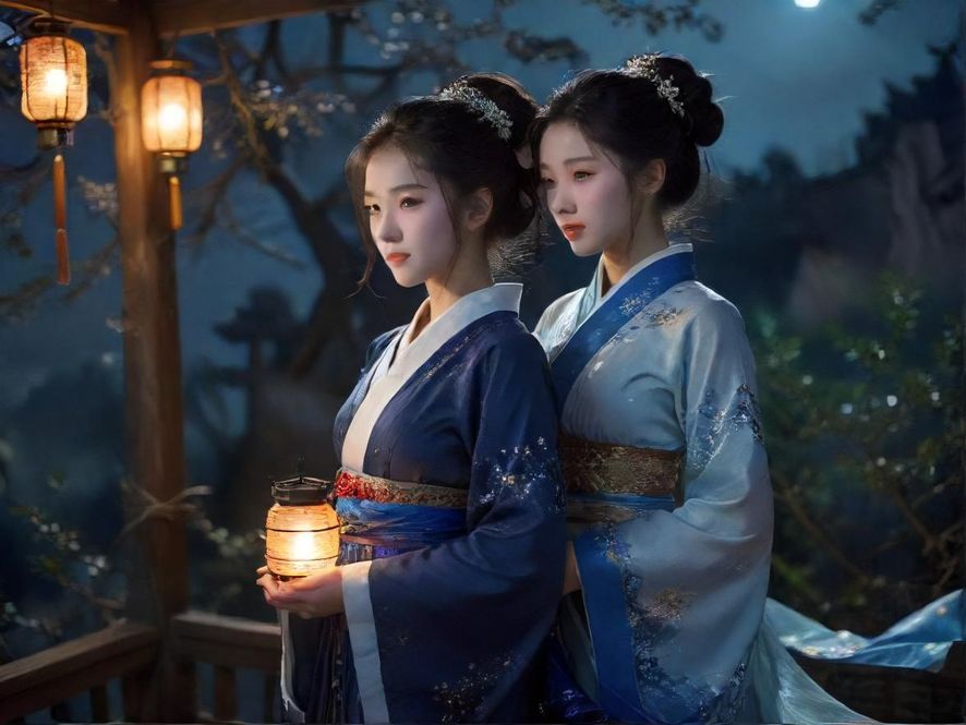 广州天河繁华夜景