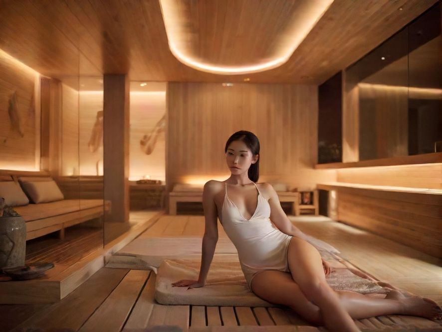 夜场桑拿会所休息区实景图